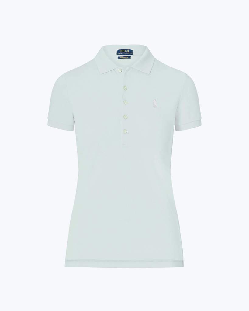 Skinny Fit Stretch Mesh Polo