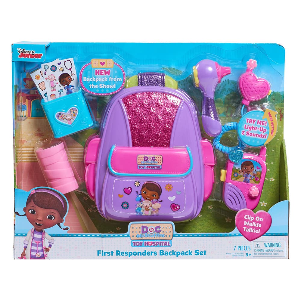 Disney Doc McStuffins First Responders Backpack Set